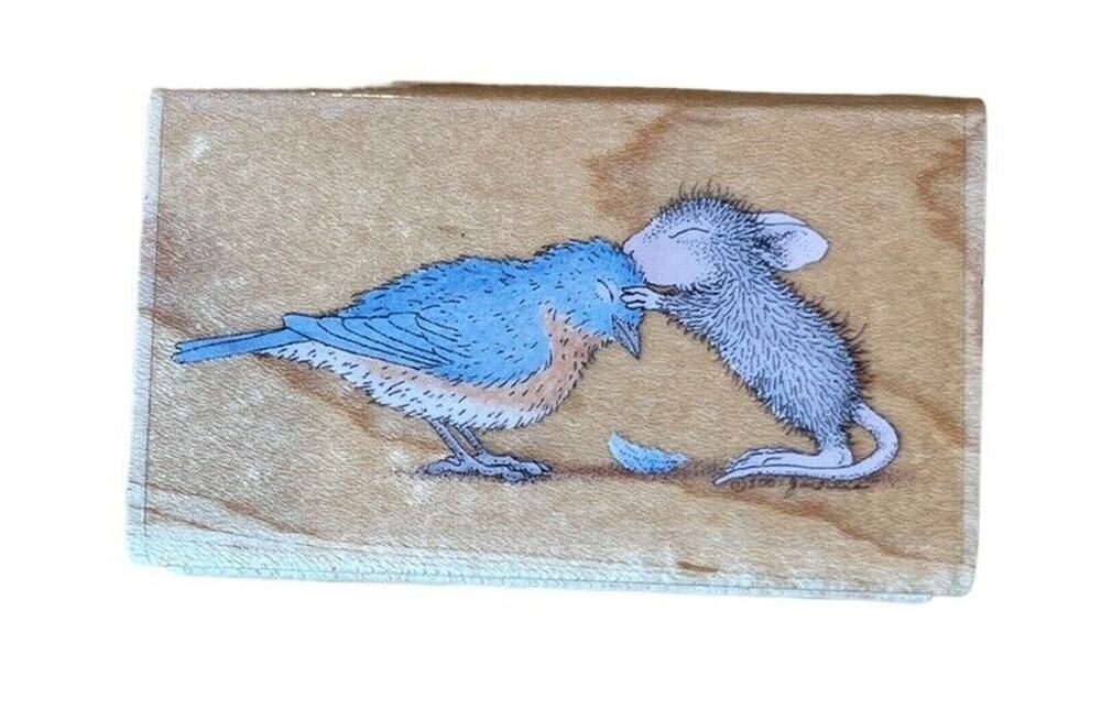 Stampabilities House Mouse Sweet Kiss 02 HMFR1004 2004 Wood Mount Rubber Stamp